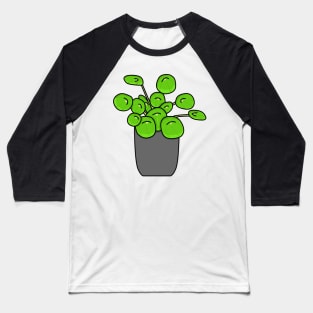 Pannenkoekplant Pilea Peperomioides Color Baseball T-Shirt